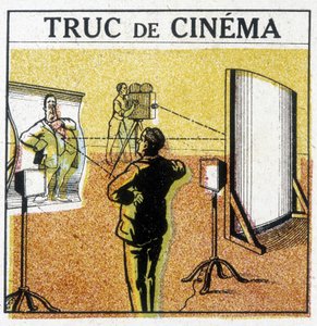 Cinema tricks: the distorting mirror by French School