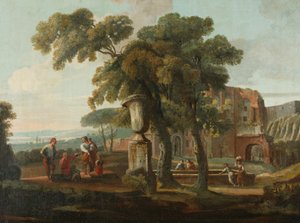 Classical Landscape with Urn, c.1700