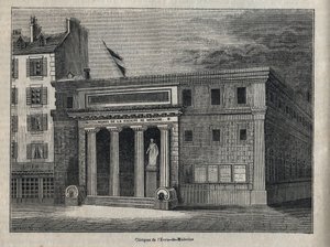 Clinic of the Faculty of Medicine of Paris - Engraving in 