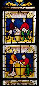 Cloth Merchants Window (detail) by French School
