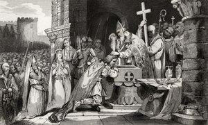 Clovis I (465-511) Baptised with Men from His Army Before the Battle of Tolbiac, from 