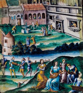 Concert in the Courtyard of a Castle