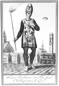 Condemned by the Inquisition of Goa to be burnt at the Stake by French School