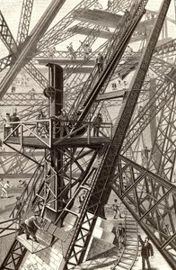 Construction of the Eiffel Tower, Paris