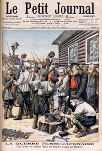 Convicts in Siberia Being Conscripted to Fight in the Russo-Japanese War. Illustration for Le Petit Journal, 27 August 1905