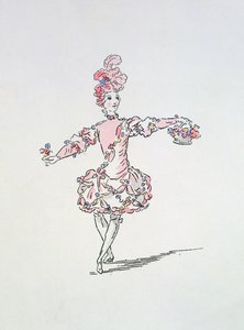 Costume Design for A Young Egyptian as Spring in Les Fetes de L