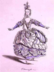 Costume Design for Phrygienne, in Dardanus, a Libretto by Leclerc de Labruere, Composed by Jean-Philippe Rameau, Facsimile by A. Guillaumot Fils