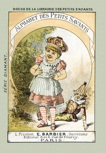 Cover - When we laugh like the Bebe of the title, we say A A A A A A A A A - in “Alphabet des petits savants”, late 19th century (chromolithograph) by French School