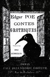 Cover to Contes Grotesques by Edgar Allan Poe by French School