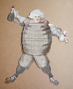 Cut-out of Louis Riqueti (1754-95) Vicomte de Mirabeau, c.1790 by French School