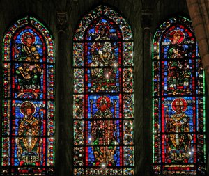 Daniel, Jonah and Habakuk, Choir, clerestory, south side by French School