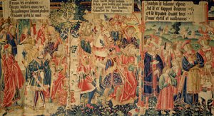 Daniel Interrogating the Elders, the Elders Led to Their Execution and Susanna Crying on Her Way to Her Trial