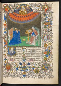 David and the Lord, Breviary of John the Fearless, Add. 35311, f.8r by French School