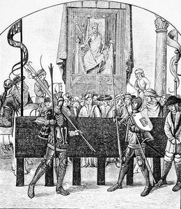 Death Presiding over Battles (illustration from Science and Literature in the Middle Ages and the Renaissance) by French School