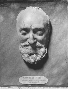 Death mask of Henry IV of France by French School