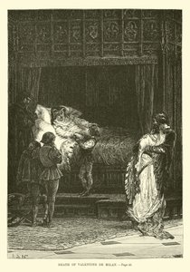 Death of Valentine de Milan by French School