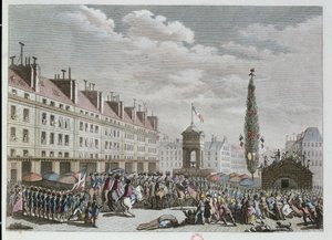 Declaration of the Constitution, Place des Innocents, Paris, September 1791, 1791 by French School
