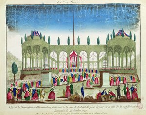 Decoration and Illumination of the Bastille for the Festival of the Federation, 14th July 1790