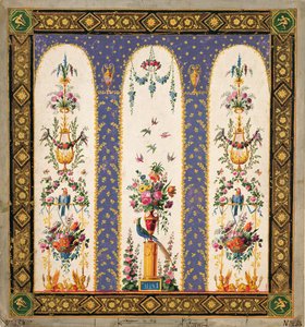 Decorative Design for a Garden Arbour or Loggia by French School