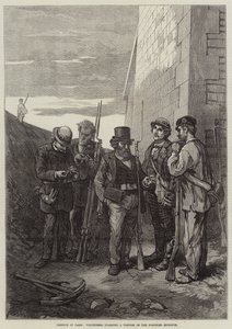 Defence of Paris, Volunteers guarding a Postern of the Fortified Enceinte by French School
