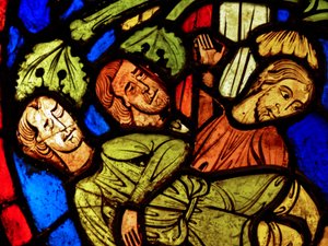 St Martin - and the miracle of the Pine Tree (ex Varennes-Jarcy - originally from the Abbey de Gercy?) by French School