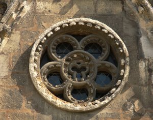 Rosette on the west façade
