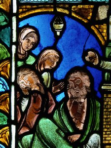 A Scene from the Life of St Nicholas: The Saint Leaves Money to a Man Preventing His Daughters Entering Prostitution by French School