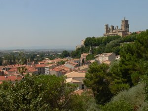 View of the cathedral from the south by French School