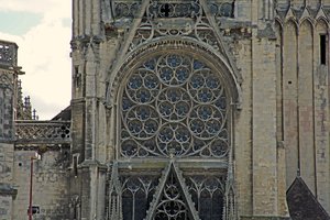 View of the rose window