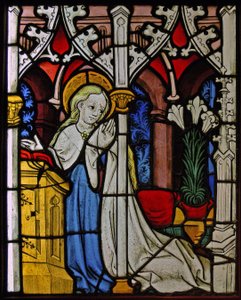 The Virgin Mary at the Annunciation, originally from the Upper Rhine