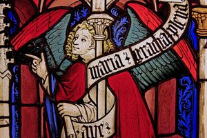 The angel Gabriel at the Annunciation, originally from the Upper Rhine