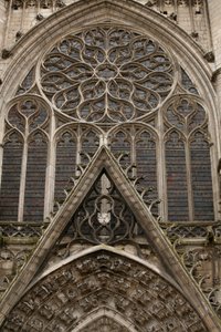 The north façade and rose window