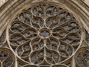 The north rose window by French School