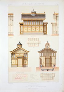 Designs for railway station platform water closets
