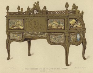 Desk made for King Louis XV of France by Jean Henri Riesener, 18th Century by French School