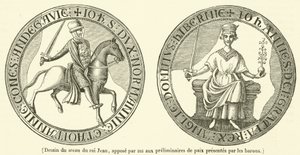 Drawing of King John