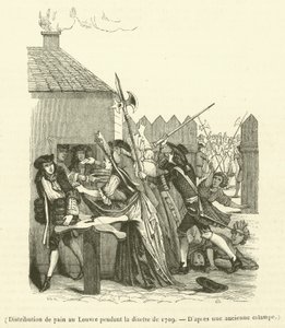 Distribution of Bread at the Louvre During the Famine of 1709