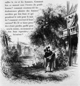 Don Giovanni serenading Elvira