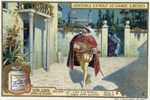 Don Juan: Act II, Scene IV, Serenade by Don Juan - chromo Liebig