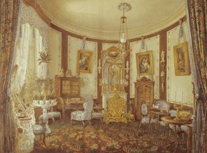 Drawing room of the Chateau de Sache