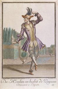 Du Moulin in a Peasants Costume for a ballet at L