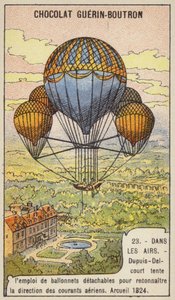 Dupuis-Delcourt Attempting to Measure the Direction of Air Currents Using Detachable Balloons, Arcueil, France by French School