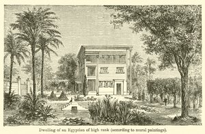 Dwelling of an Egyptian of High Rank, According to Mural Paintings by French School