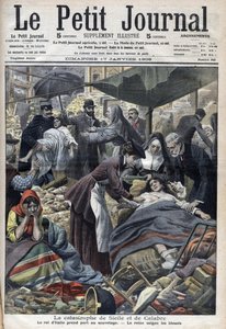 Earthquake in Sicily, Calabria 1909 by French School