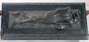 Effigy of Guillaume Lefranchois (d.1446) known as Potier, Doctor and Canon of Bethune, 1446 by French School