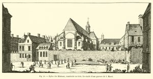 Church of the Minimes, Built in 1610; Facsimile of an Engraving by I Marot by French School