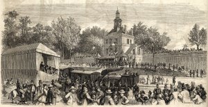 Enghien-les-Bains to Montmorency Line - Inauguration of the Enghien Railway to Montmorency, June 30 by French School