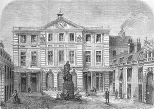 Entrance Courtyard of Imperiale Imperial Imprimerie then Settled in the Hotel de Rohan (engraving) 1864