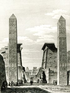 Entrance to Luxor Temple, from Voyage dans la Basse et dans la Haute-Egypte by Dominique Vivant Denon (1747-1825) 1802