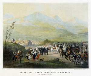 Entry of the French army at Chambery, September 25